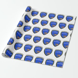 Law Enforcement Police Wrapping Paper