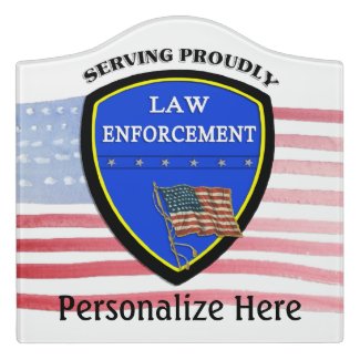 Personalized Law Enforcement Signs, Posters and Art