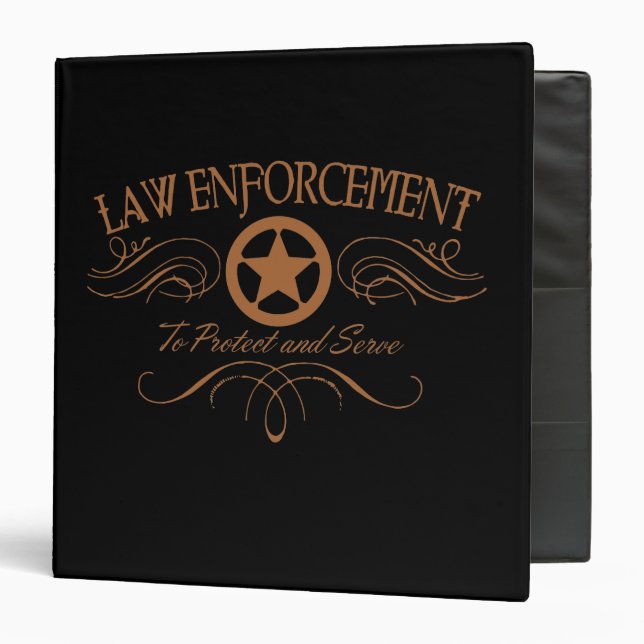 Law Enforcement Western Binder (Front/Inside)
