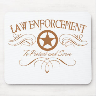 Law Enforcement Western Mouse Pad