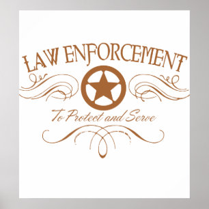 Law Enforcement Western Poster