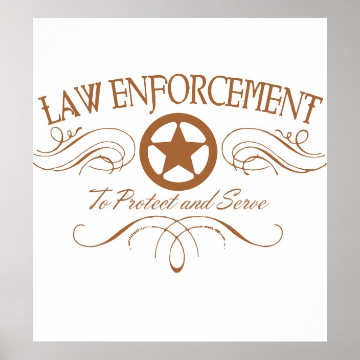 Law Enforcement Western Poster | Zazzle.com