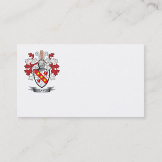 Law Family Crest Coat of Arms Business Card