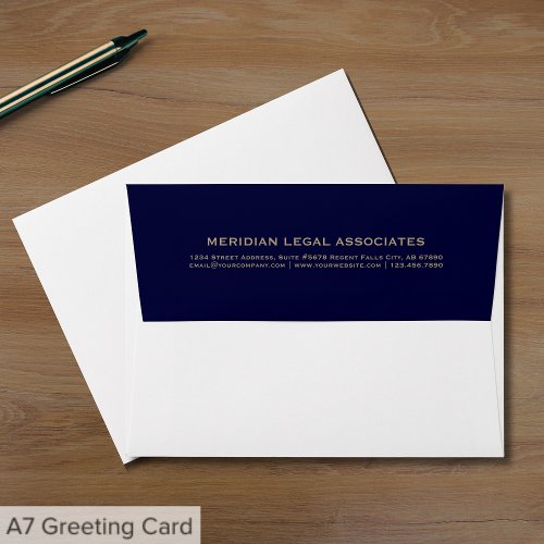 Law Firm A7 Greeting Card Envelope