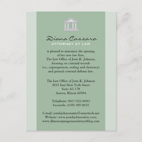 Law Firm Announcement Cards
