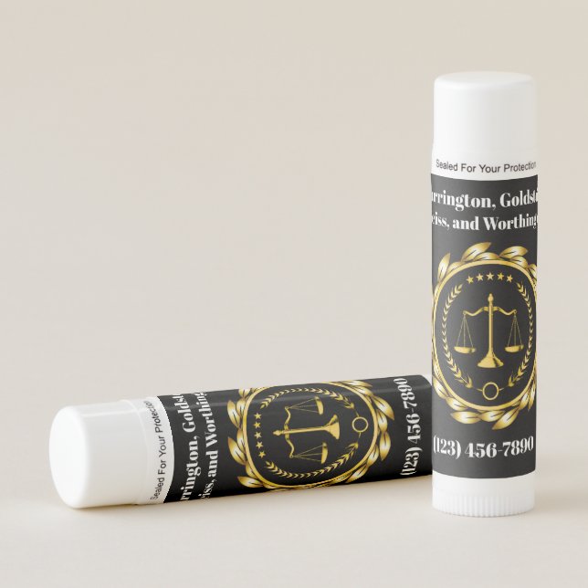 Law Firm, Attorney Lip Balm (Front)