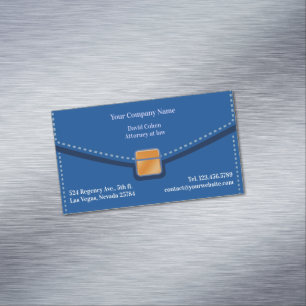 Law Firm Briefcase Business Card Magnet