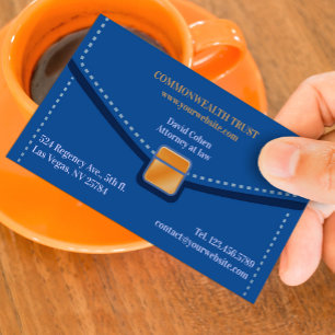Law Firm Briefcase Business Card Template