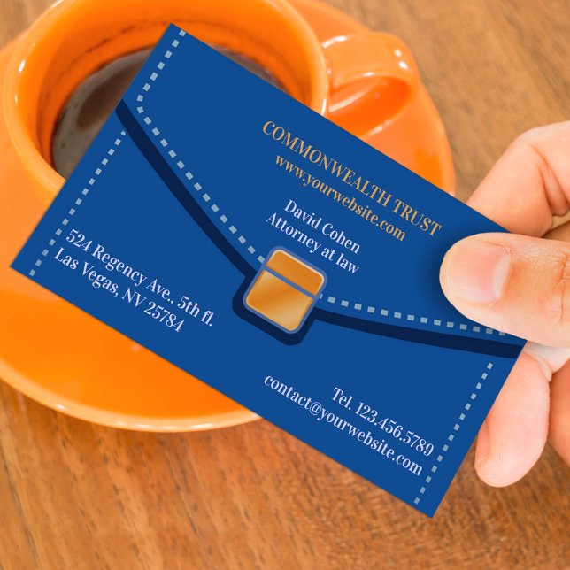 Law Firm Briefcase Business Card Template (Creator Uploaded)