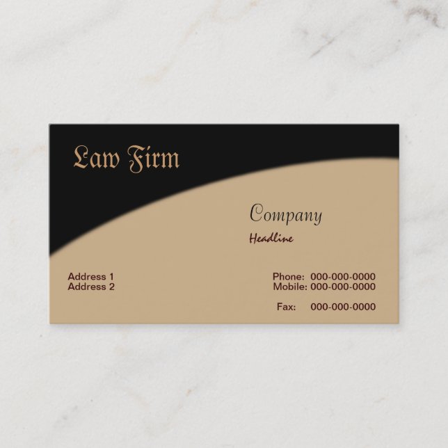 Law Firm Business Card (Front)
