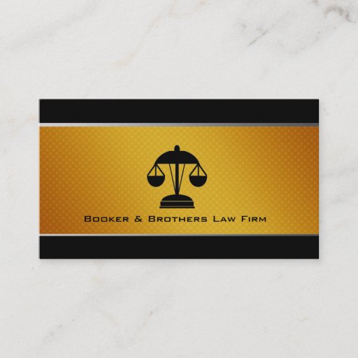 Customizable Law Firm Business Cards