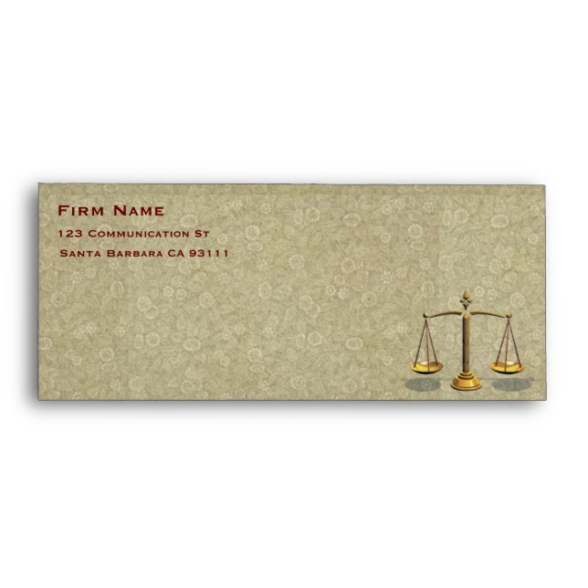 Law firm business envelope (Front)