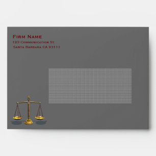Law firm card envelopes