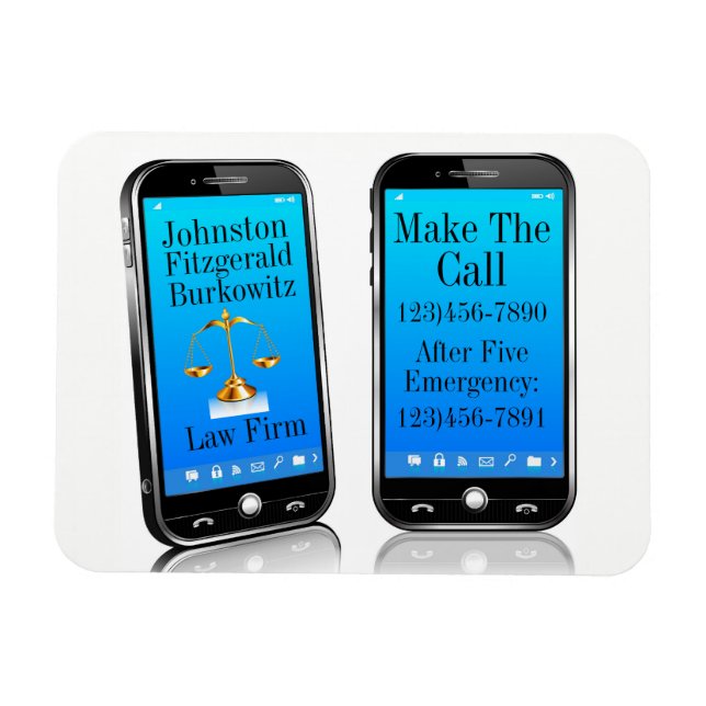 Law Firm Handy Reminder Magnet (Horizontal)