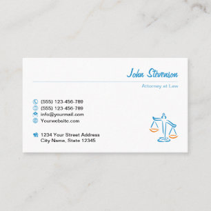 Law firm, Lawyer, Attorney at Law, Advocate Business Card