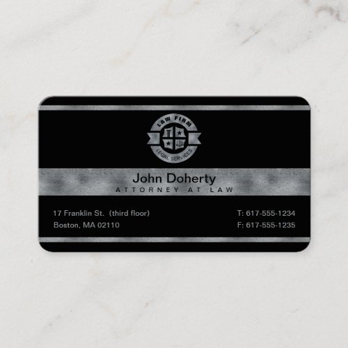 Law Firm  Legal Services Business Card