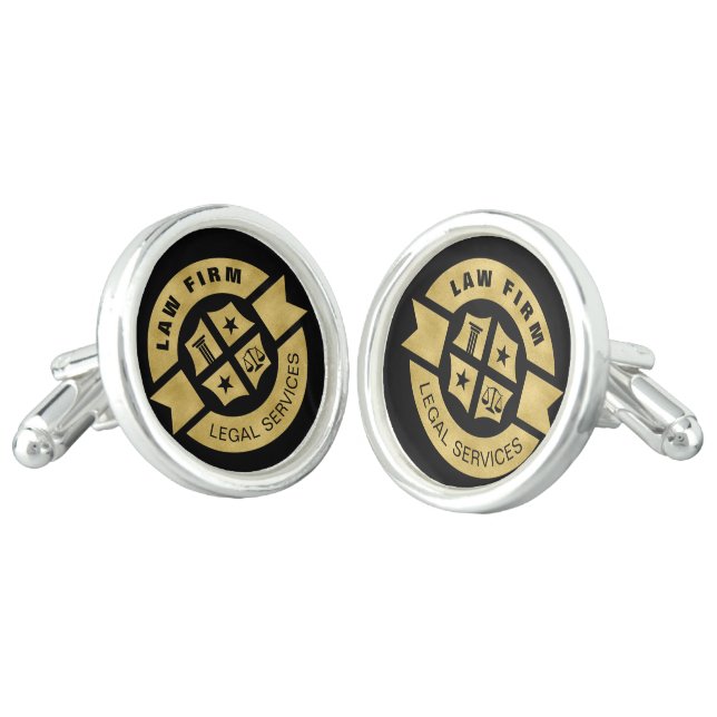 Law Firm | Legal Services Cufflinks (Angled)