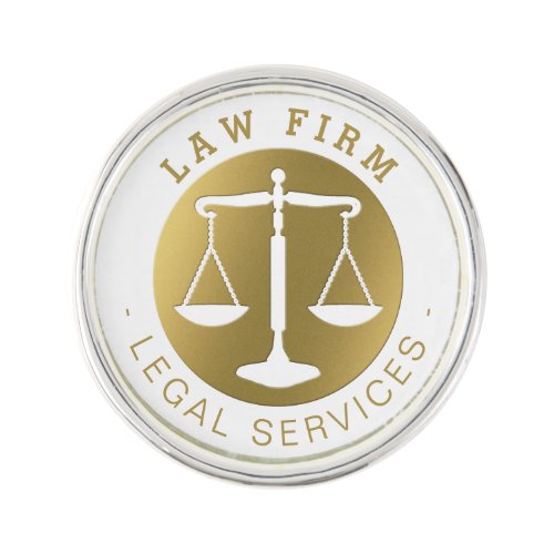 Law Firm  Legal Services Gold Lapel Pin