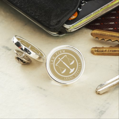 Law Firm  Legal Services Gold Lapel Pin