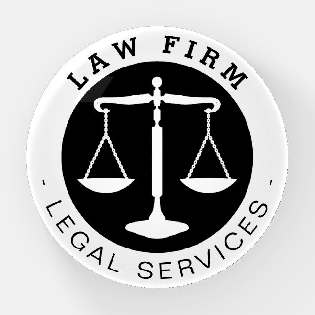 Law Firm | Legal Services Paperweight (Front)