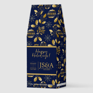 Law Firm Monogram Logo Holiday Business Gift Roasted Coffee
