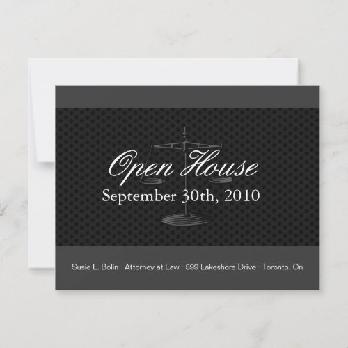 Law Firm Open House Invitation