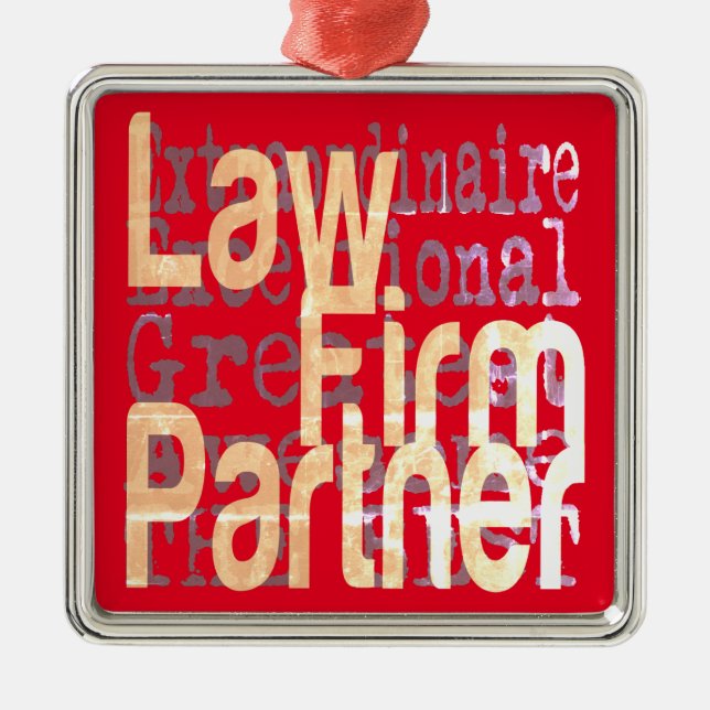 Law Firm Partner Extraordinaire Metal Ornament (Front)