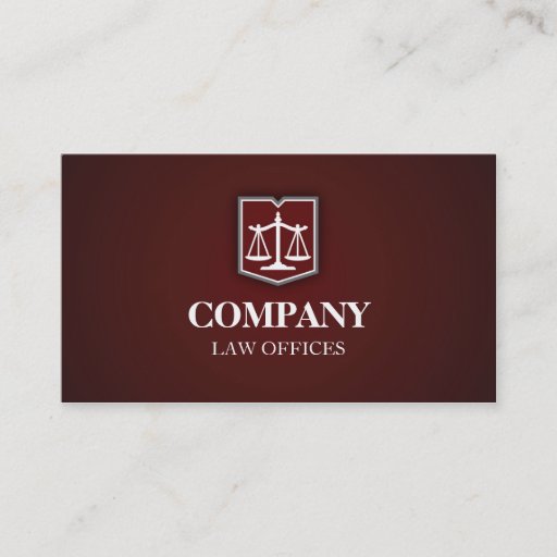 Customizable Law Firm Professional Business Card