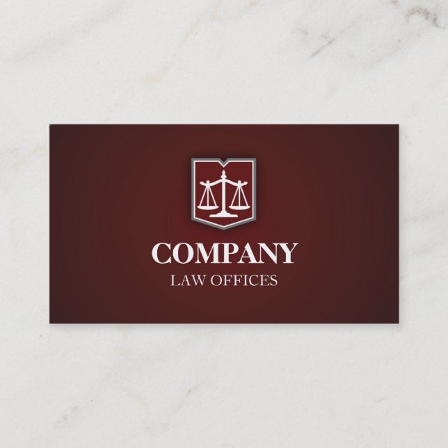 Law Firm Professional Business Card (Front)