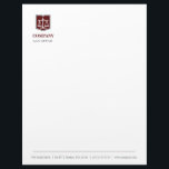 Law Firm Professional Letterhead<br><div class="desc">Professional law firm letterhead by WRKDesigns. Matching business cards available.</div>
