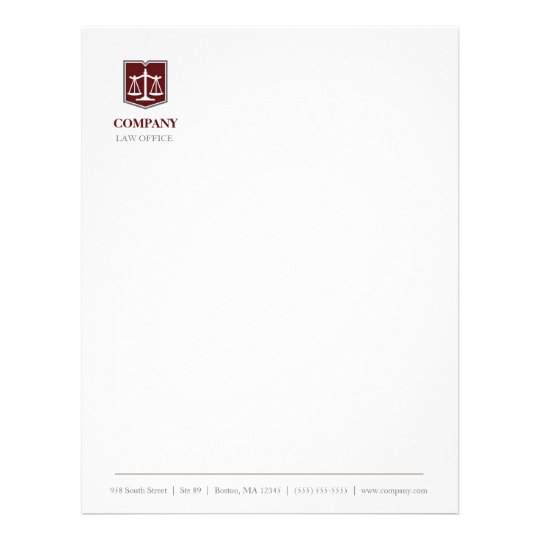 Law Firm Professional Letterhead | Zazzle.com