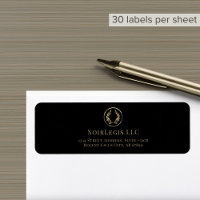 Law Firm Return Address Labels with Laurel Logo