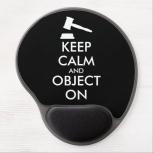 Law Gavel Gel Mousepad Custom Keep Calm Saying