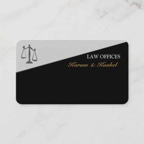 Attorney Justice Scale Legal Business Card Templates