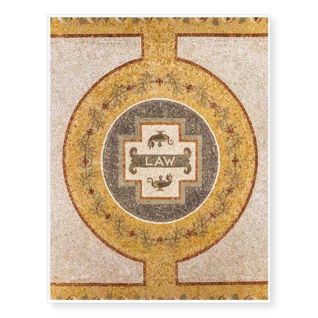 Law in the Library of Congress Temporary Tattoos (Front)