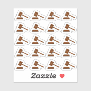 Law Judge Gavel Law Court Planner Sticker