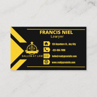 Law & Justice Advisor – broader and professional Business Card