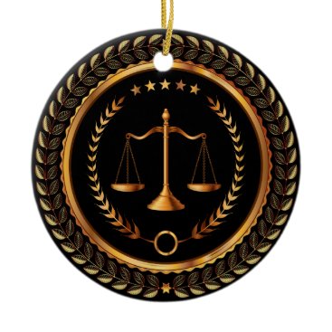 Law, Lawyer, Scales of Justice - SRF Ceramic Ornament Law, Lawyer, Scales of Justice - SRF Ceramic Ornament