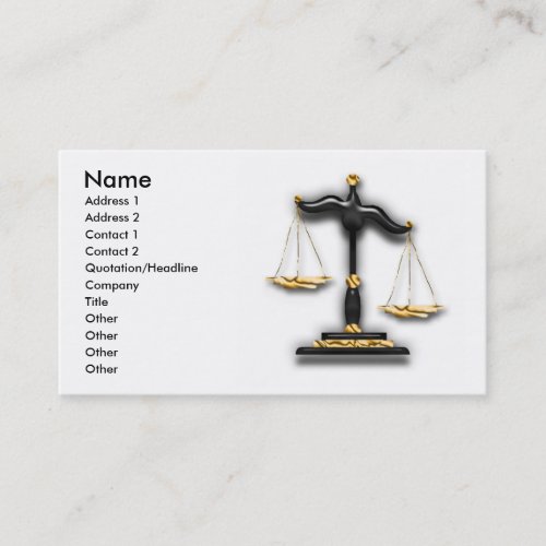 Law - Legal Business Card
