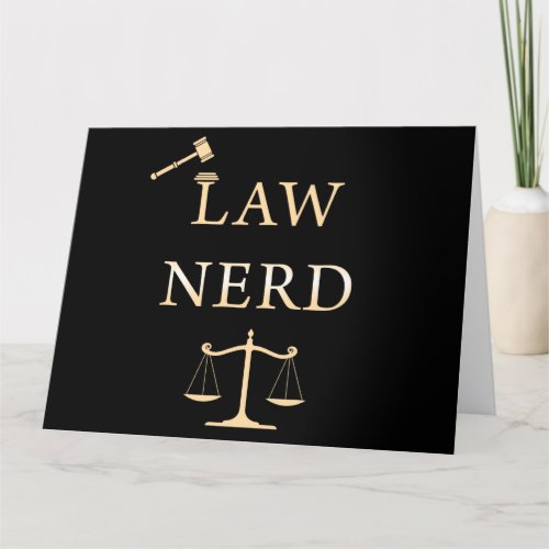 Law Nerd  Funny Lawyer Quote Humor Thank You Card
