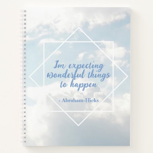 Law of Attraction Abraham_Hicks Quote Clouds Notebook