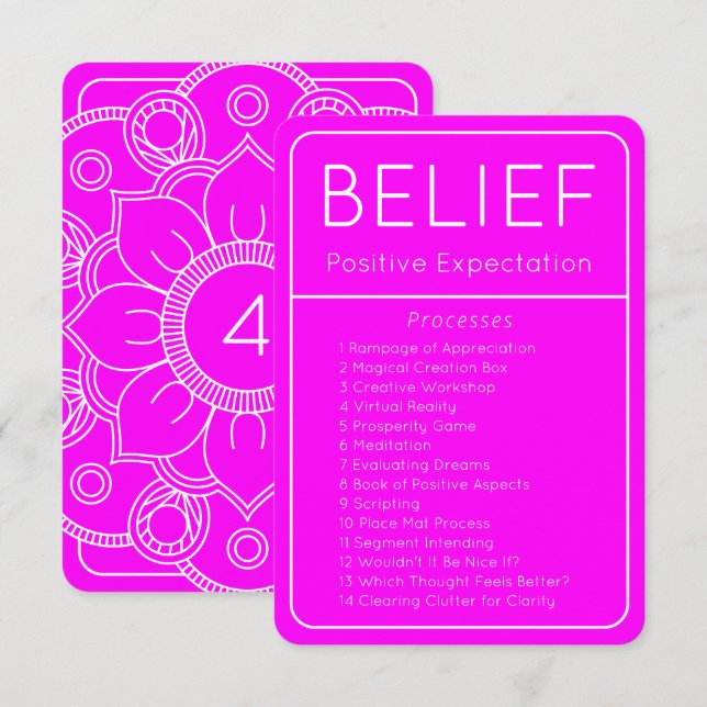 Law of Attraction Belief Abraham Hicks Card (Front/Back)