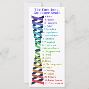 Law of Attraction Emotion Guidance Scale Bookmark