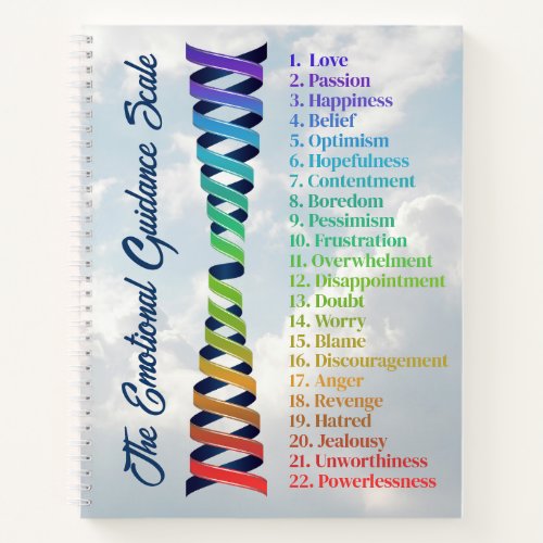 Law of Attraction Emotional Guidance Scale Chart Notebook