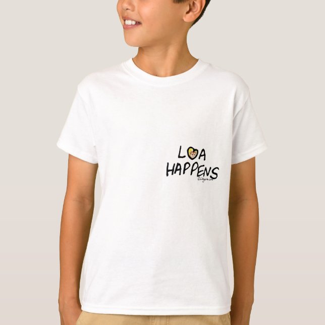 Law of Attraction Happens Kids T-shirt (Front)