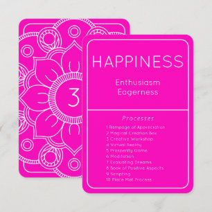 Law of Attraction Happiness Emotional Scale Card