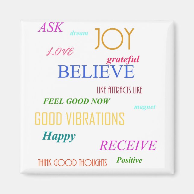 "LAW OF ATTRACTION" MAGNET (Front)