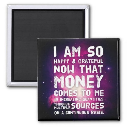 Law of Attraction Money Manifestation Quote Wealth Magnet