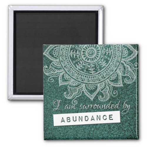 Law of Attraction Money Wealth Yoga Mindful Quote  Magnet