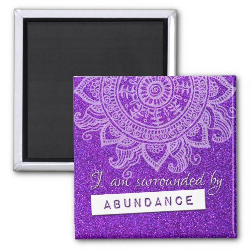 Law of Attraction Money Wealth Yoga Mindful Quote  Magnet